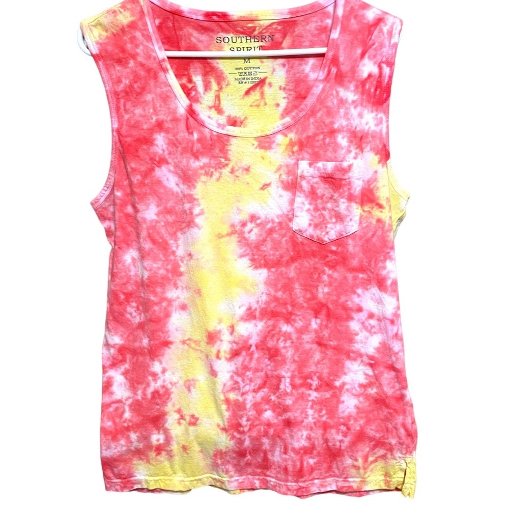 Southern Spirit Tye Died Sleeveless Top M